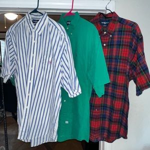 Polo Ralph lauren casual shirt button up lot all size XL